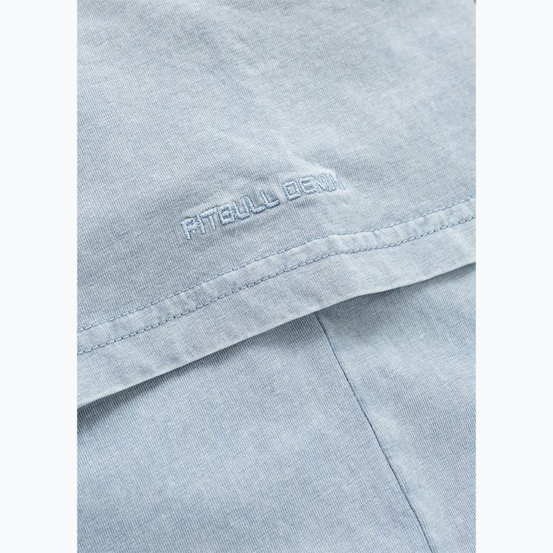 Maglietta Pitbull Planet Surf da uomo, lavaggio blu 11