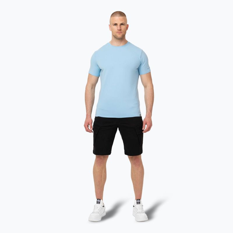 Maglietta Pitbull Minimal blu chiaro da uomo 2