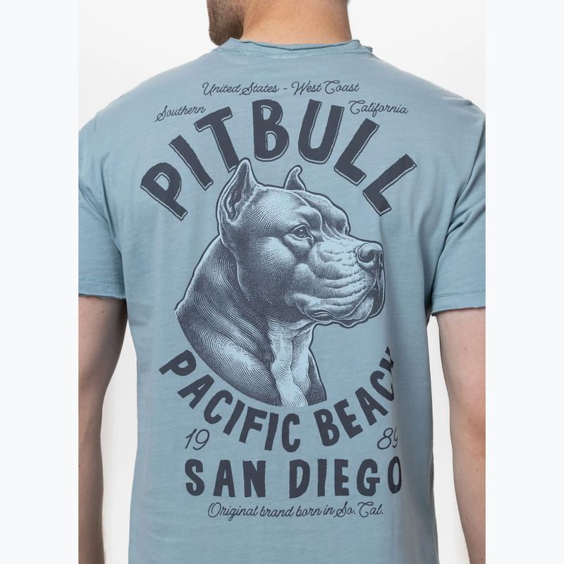 Maglietta Pitbull blu pacifico da uomo 3