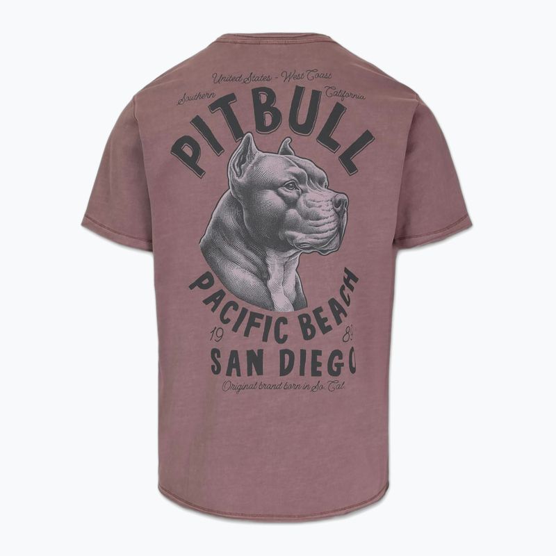 Maglietta Pitbull pacific dusty bordeaux da uomo 2