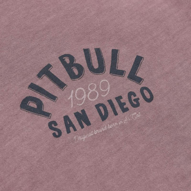 Maglietta Pitbull pacific dusty bordeaux da uomo 4