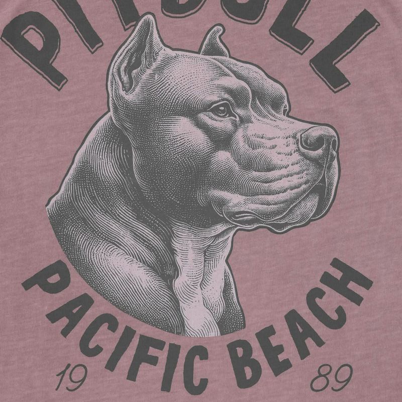 Maglietta Pitbull pacific dusty bordeaux da uomo 5