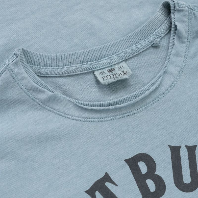 T-shirt Pitbull Shkull Logo Uomo blu 3