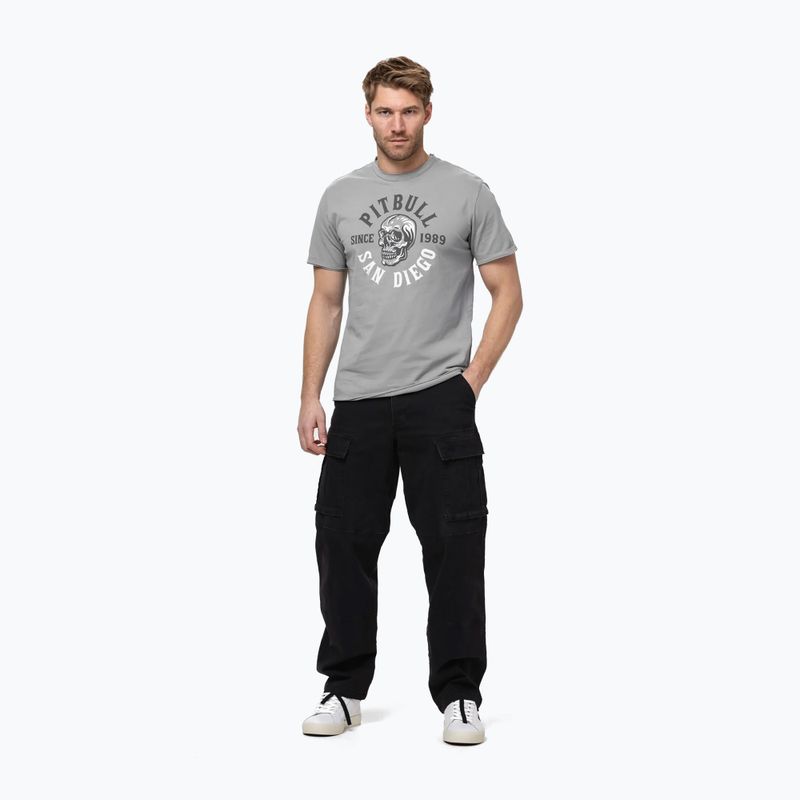Maglietta Pitbull Shkull Logo uomo grigio 2
