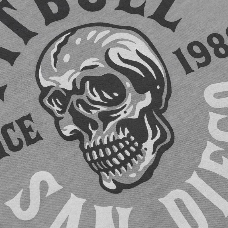 Maglietta Pitbull Shkull Logo uomo grigio 5