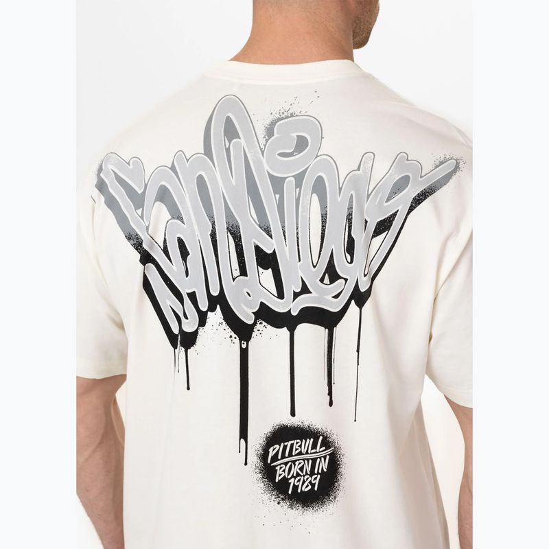 Maglietta Pitbull Graffiti off white da uomo 4