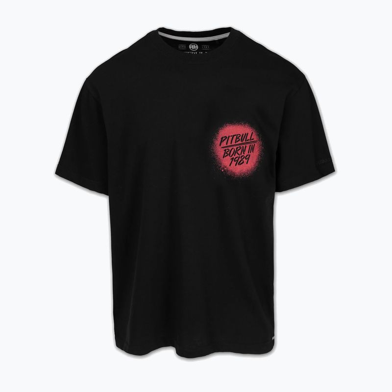 Maglietta Pitbull da uomo Graffiti nero 5