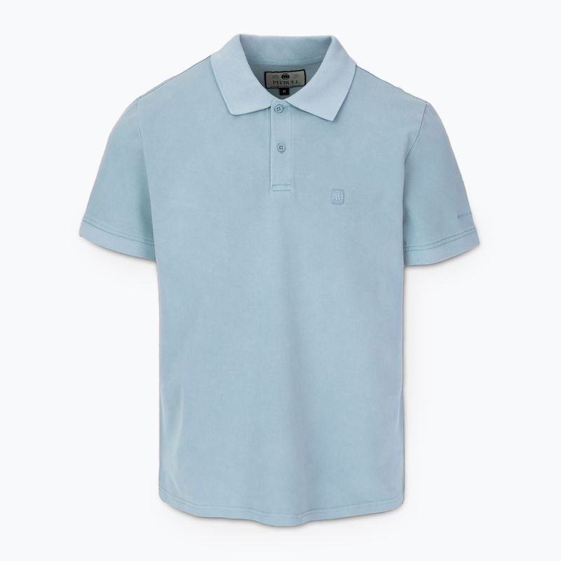 Polo Pitbull Washed Uomo blu lavato
