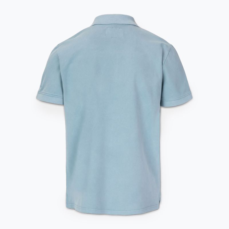 Polo Pitbull Washed Uomo blu lavato 2