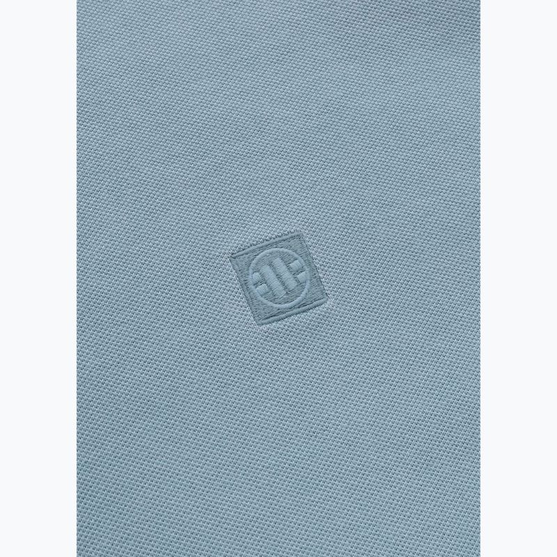 Polo Pitbull Washed Uomo blu lavato 4