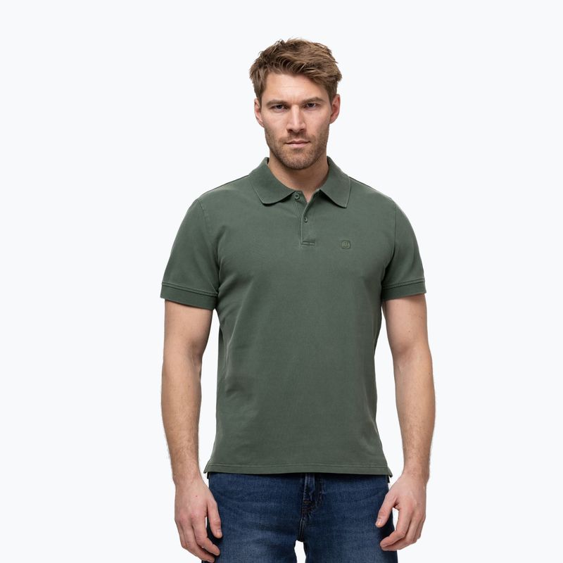 Polo Pitbull Washed da uomo verde salvia