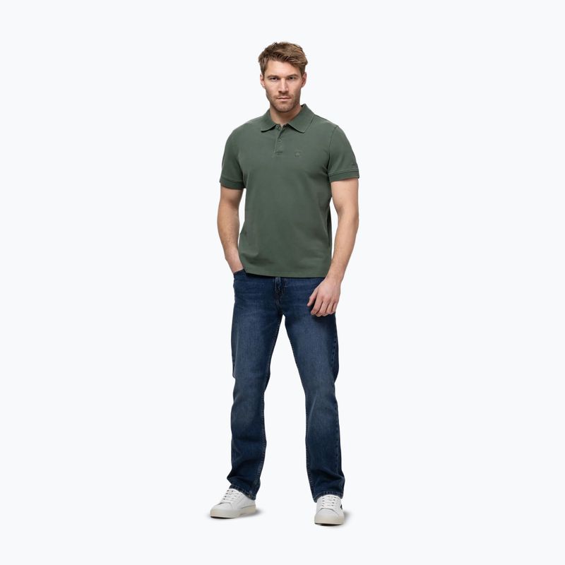 Polo Pitbull Washed da uomo verde salvia 2