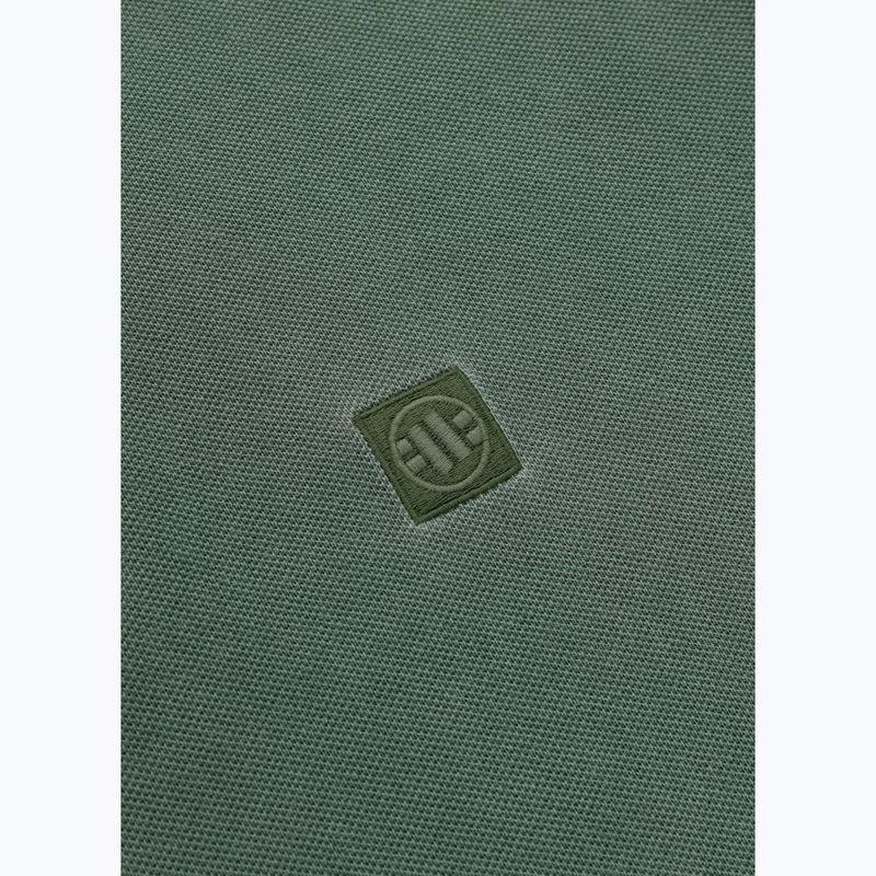 Polo Pitbull Washed da uomo verde salvia 4