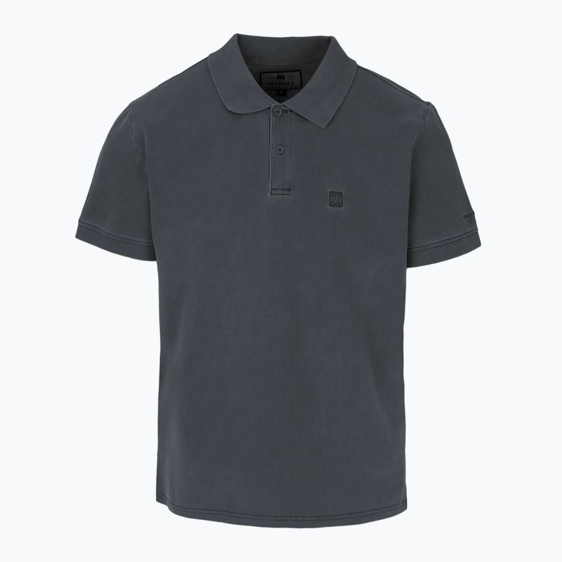 Polo Pitbull Washed da uomo grafite scuro