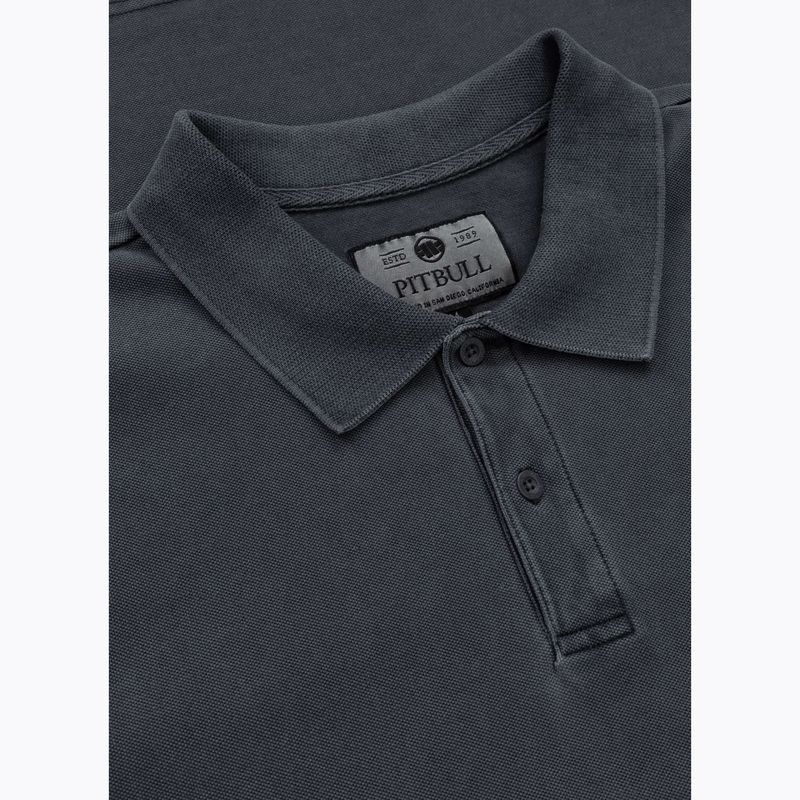 Polo Pitbull Washed da uomo grafite scuro 3