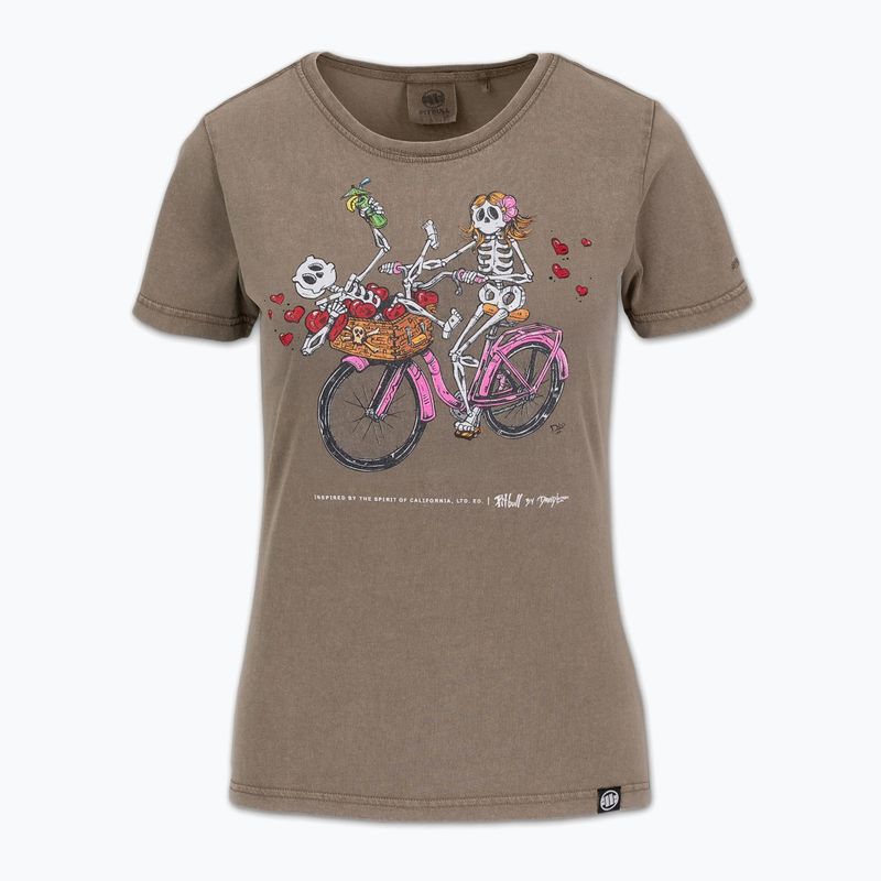 Maglietta Pitbull Cruisinandboozin donna marrone scuro 4