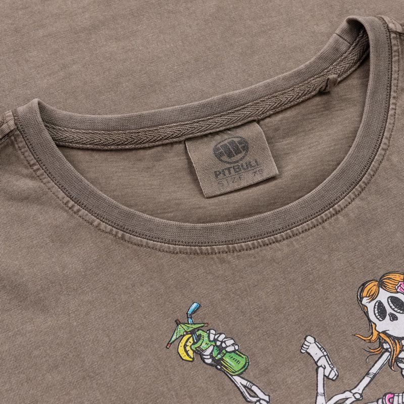 Maglietta Pitbull Cruisinandboozin donna marrone scuro 6