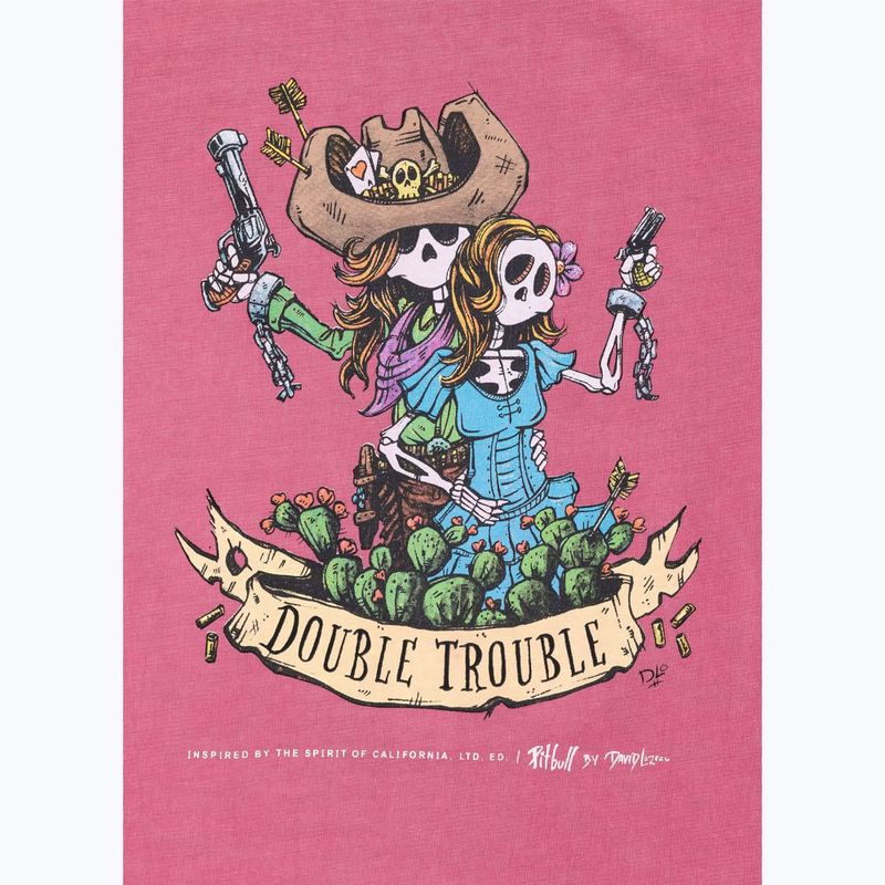 Maglietta da uomo Pitbull Doubletrouble lavata rosa 4