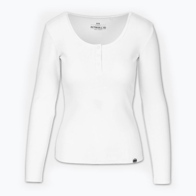 Pitbull Rib a manica lunga da donna, bianco 4