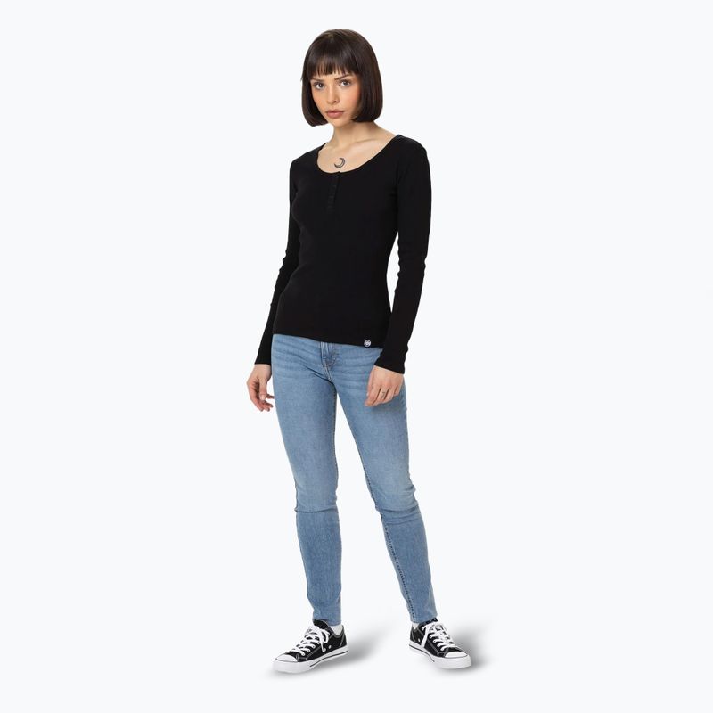Pitbull Rib a maniche lunghe da donna, nero 2