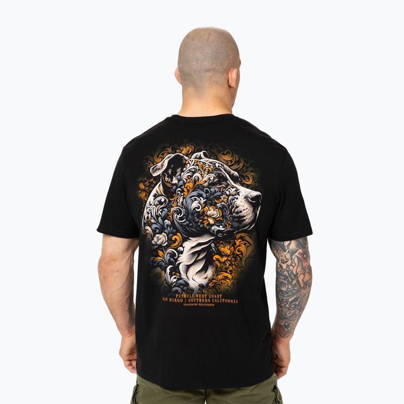 Maglietta Pitbull Tattoo uomo nero 3