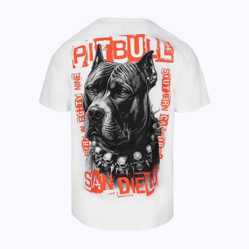 Maglietta Pitbull Blacky bianca da uomo 6