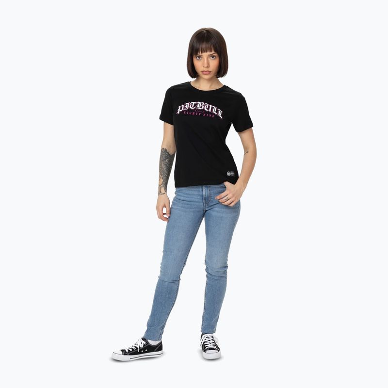 Maglietta Pitbull Tattoo donna nero 2