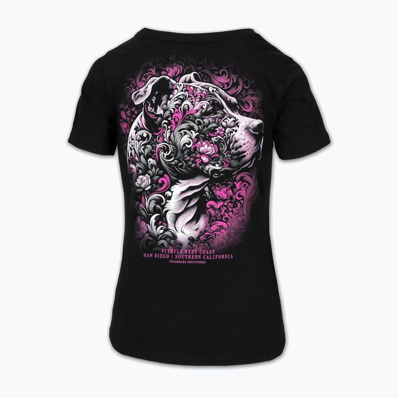 Maglietta Pitbull Tattoo donna nero 6