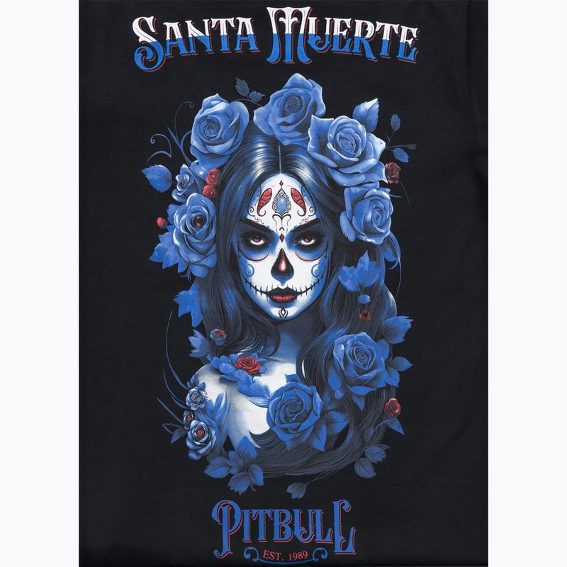 Maglietta Pitbull donna Santa Muerte Blue nero 8