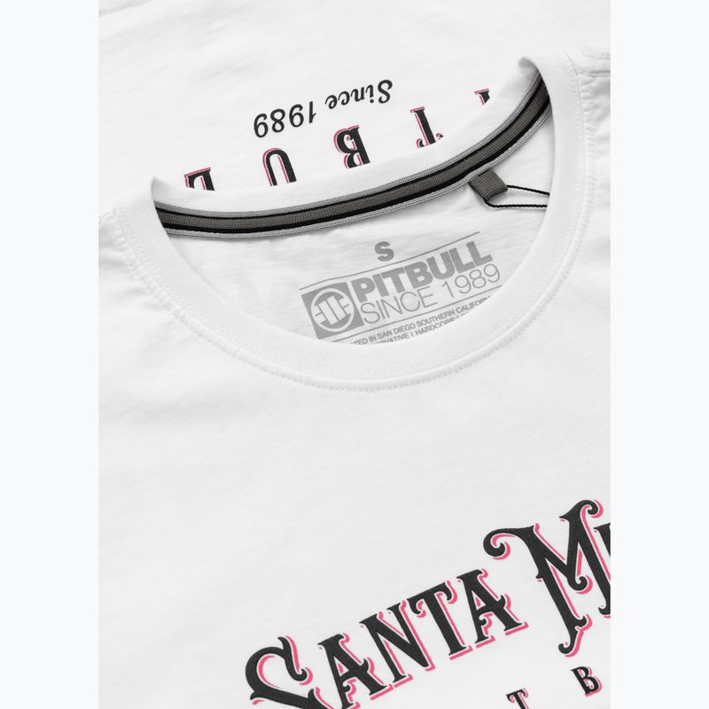 Maglietta Pitbull Santa Muerte donna Rosa bianco 6