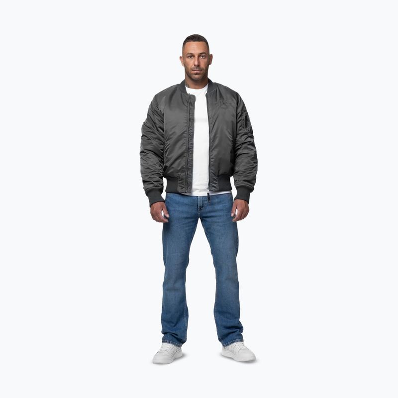 Giacca uomo Pitbull Hacket Washed Bomber graphite 2
