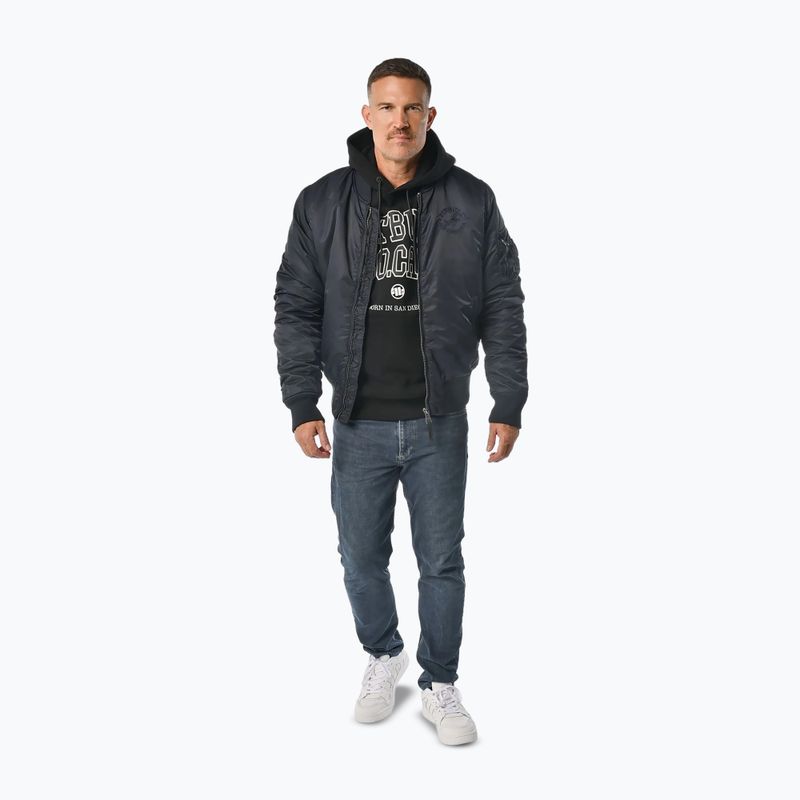 Giacca uomo Pitbull Hacket Washed Bomber dark navy 2