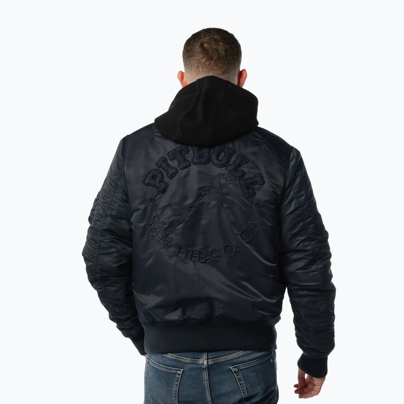 Giacca uomo Pitbull Hacket Washed Bomber dark navy 3
