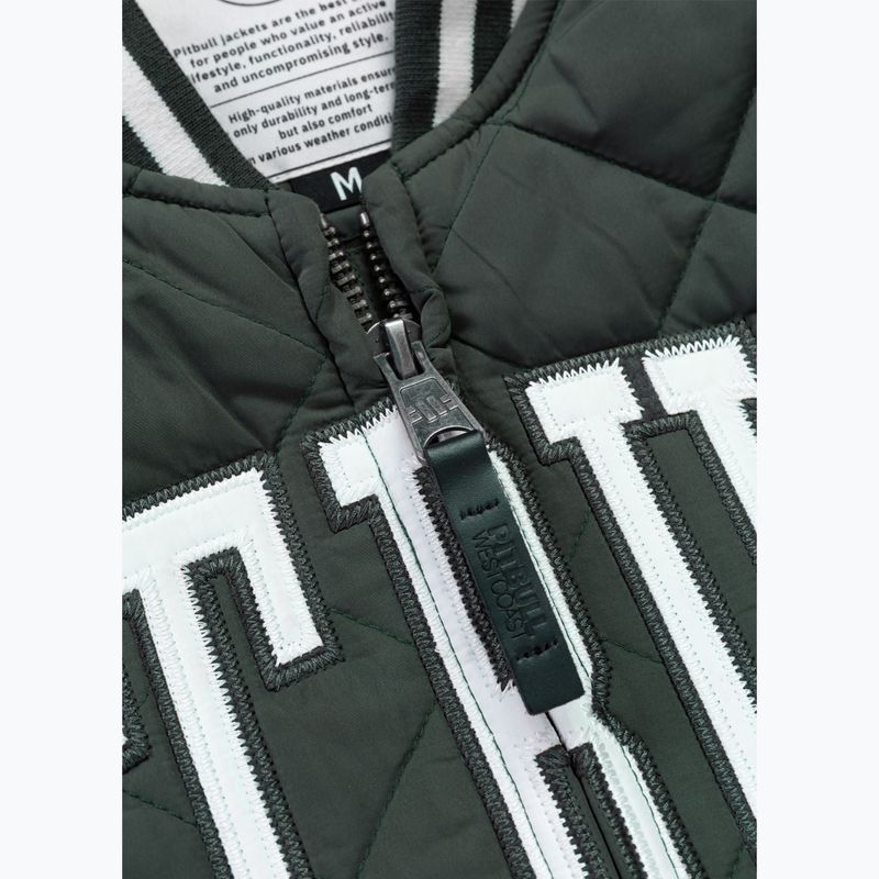 Giacca uomo Pitbull Jupiter Padded Baseball dark green 7