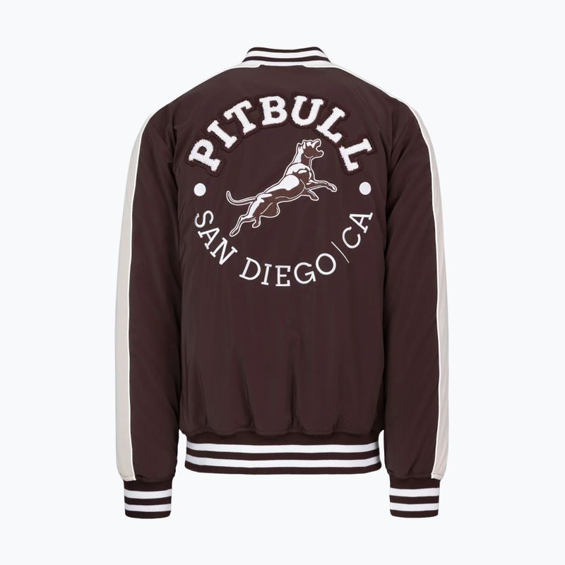 Giacca da uomo Pitbull Manolito Baseball burgundy 8