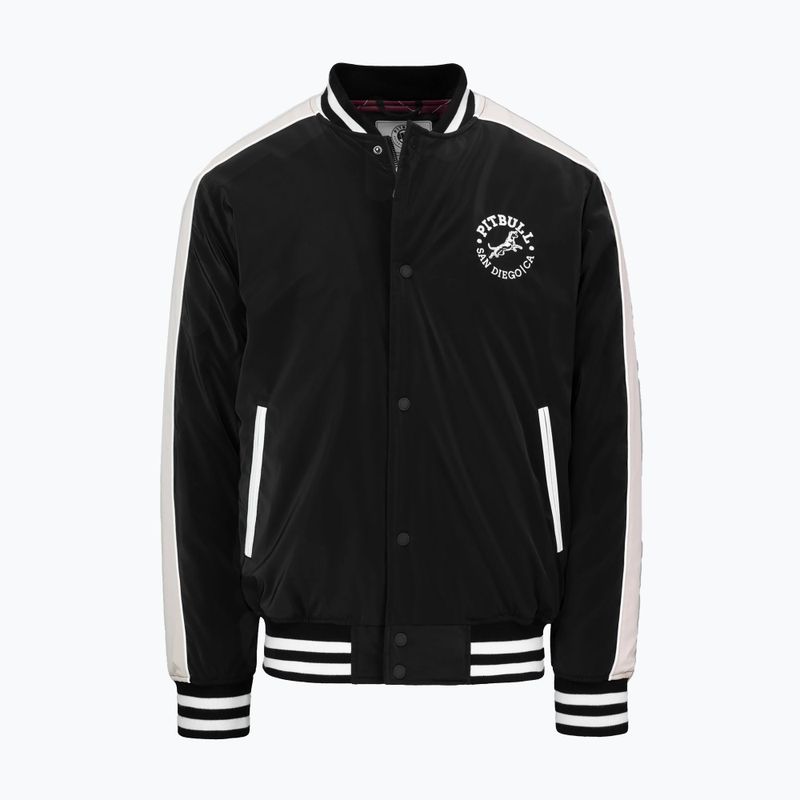 Giacca uomo Pitbull Manolito Baseball black/white 7