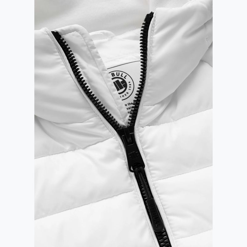 Giacca uomo Pitbull Palomar Padded Hooded Hybrid white 7