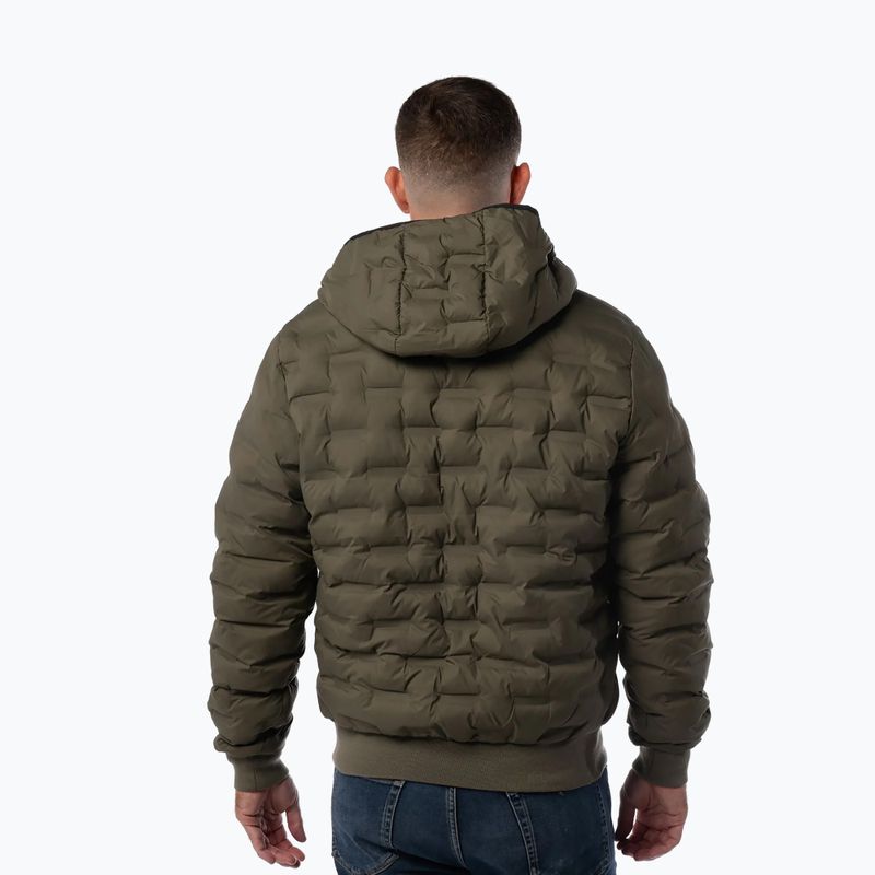 Giacca invernale uomo Pitbull Fisk Quilted Hooded olive 2