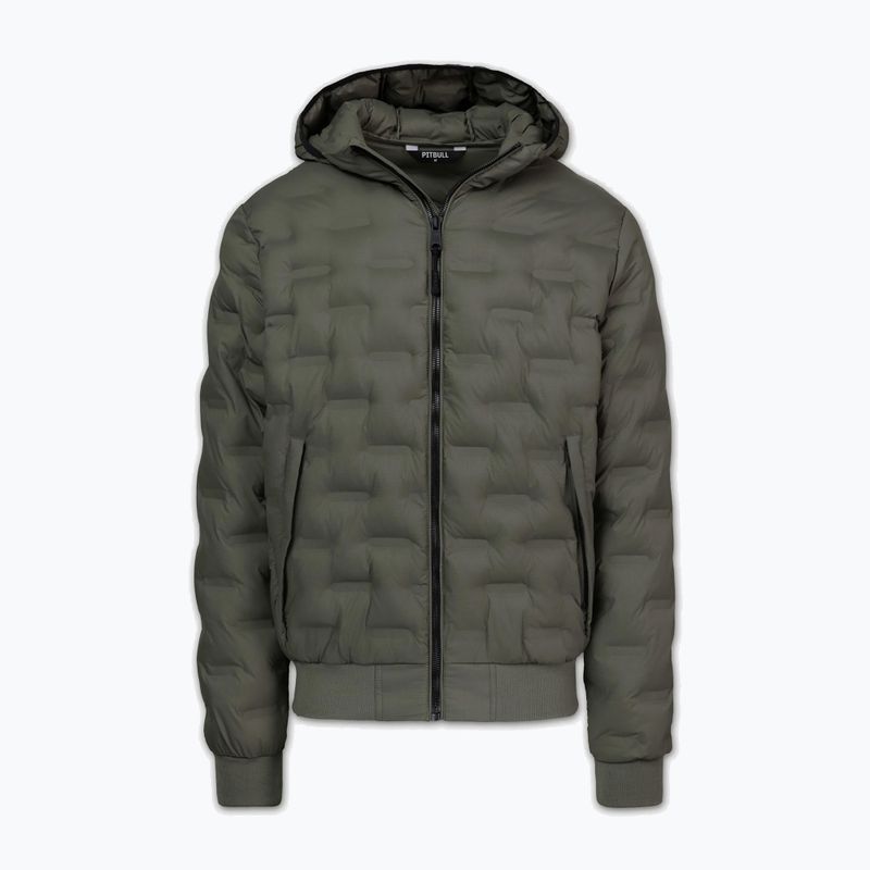 Giacca invernale uomo Pitbull Fisk Quilted Hooded olive 3