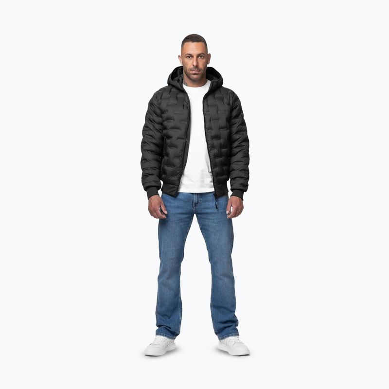 Giacca invernale uomo Pitbull Fisk Quilted Hooded black 2