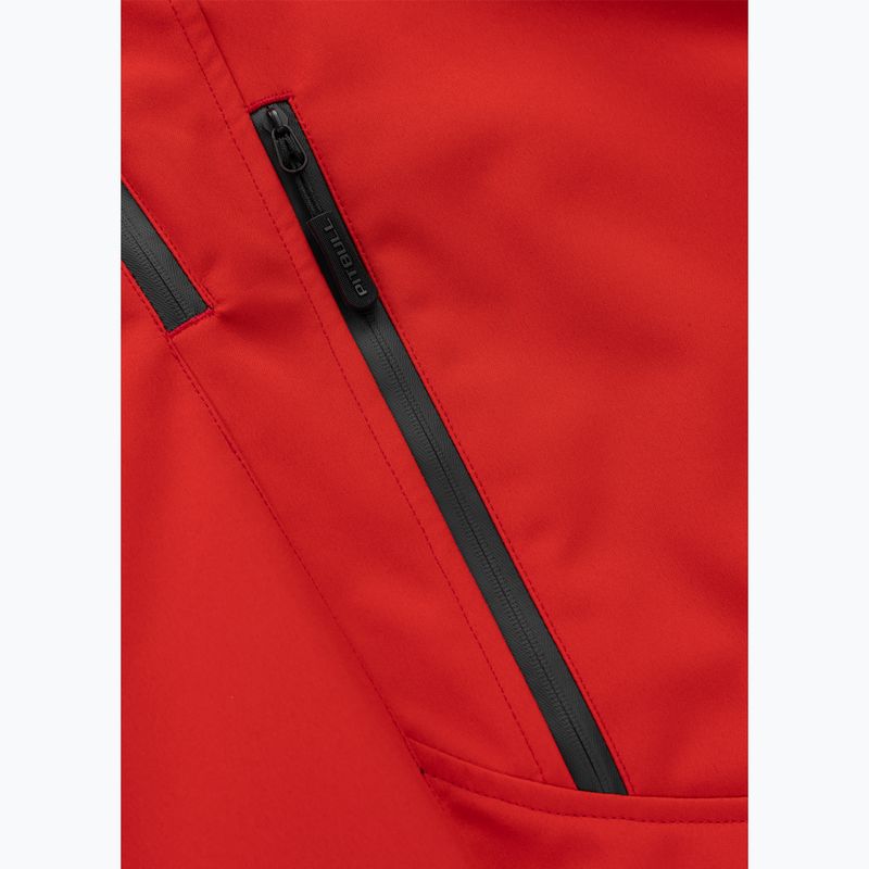 Giacca invernale da uomo Pitbull Padded Rockfish Hooded fluorescent red 7