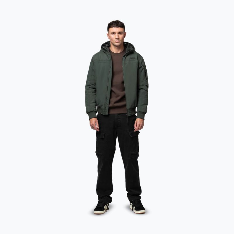 Giacca invernale da uomo Pitbull Balboa 2 Hooded dark green 2
