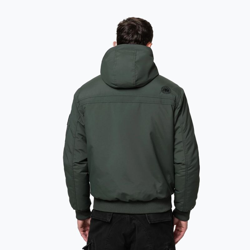 Giacca invernale da uomo Pitbull Balboa 2 Hooded dark green 3