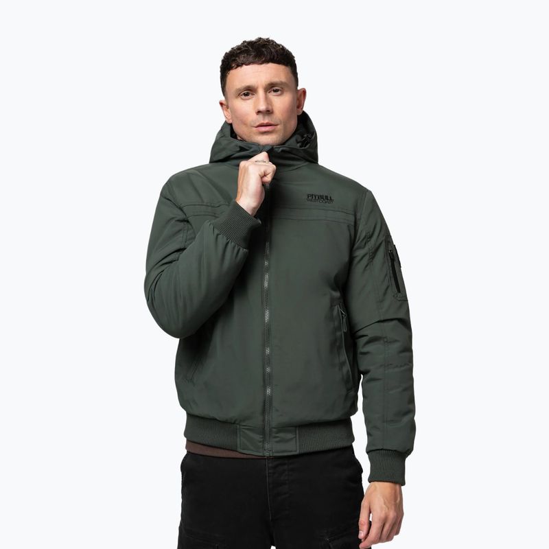 Giacca invernale da uomo Pitbull Balboa 2 Hooded dark green 4