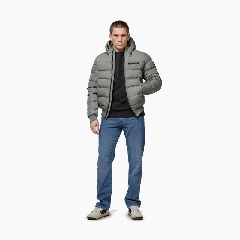 Giacca invernale da uomo Pitbull Dillon Quilted Hooded dusty sage 2