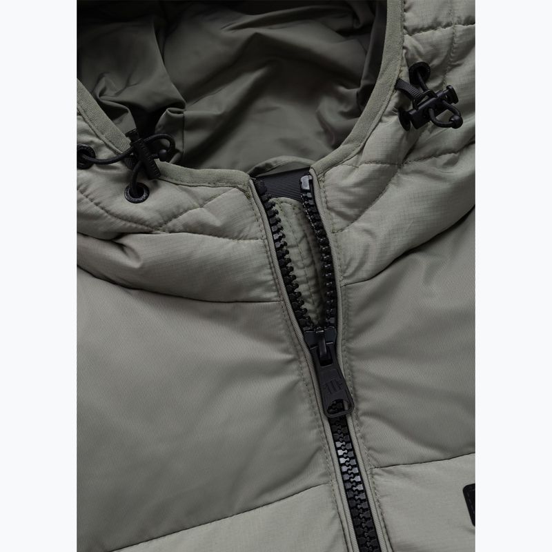 Giacca invernale da uomo Pitbull Dillon Quilted Hooded dusty sage 8