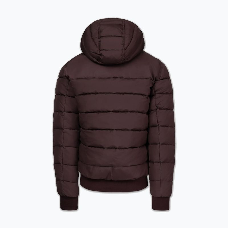 Giacca invernale da uomo Pitbull Dillon Quilted Hooded burgundy 6