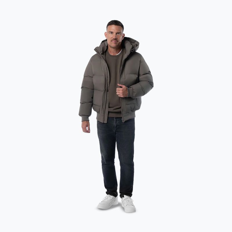 Giacca invernale da uomo Pitbull Patton Quilted Hooded taupe 2