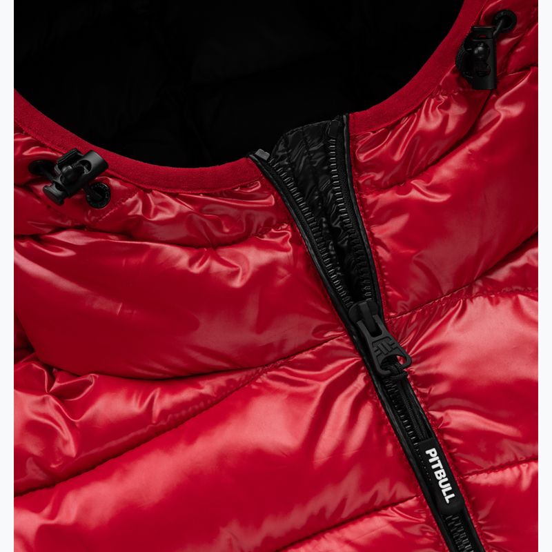 Giacca invernale da uomo Pitbull Shatto Quilted Hooded red/black 3