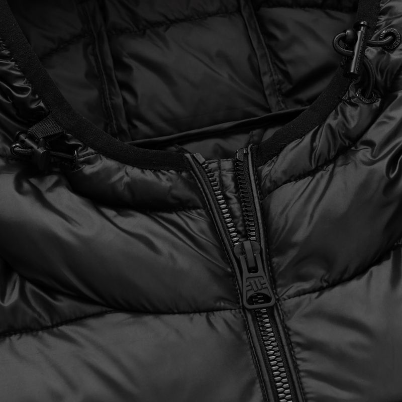 Giacca invernale uomo Pitbull Shatto trapuntata con cappuccio black 3
